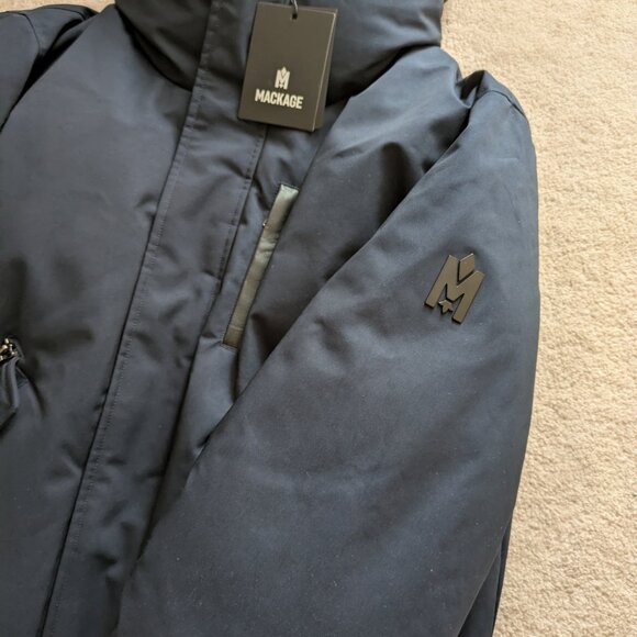 Mackage Dixon Down Bomber Jacket in Navy, 42 - Picture 2 of 16